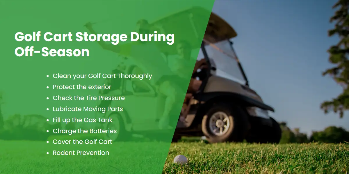 golf cart storage during off-season