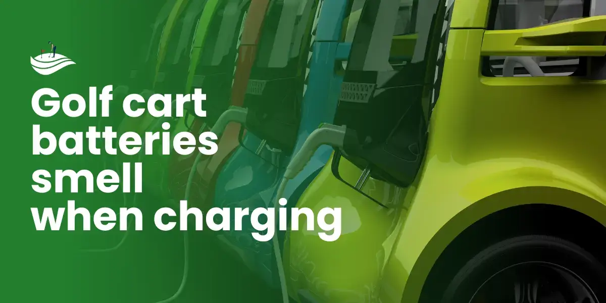golf cart batteries smell when charging
