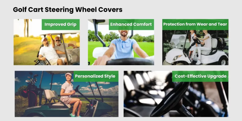 golf cart steering wheel covers