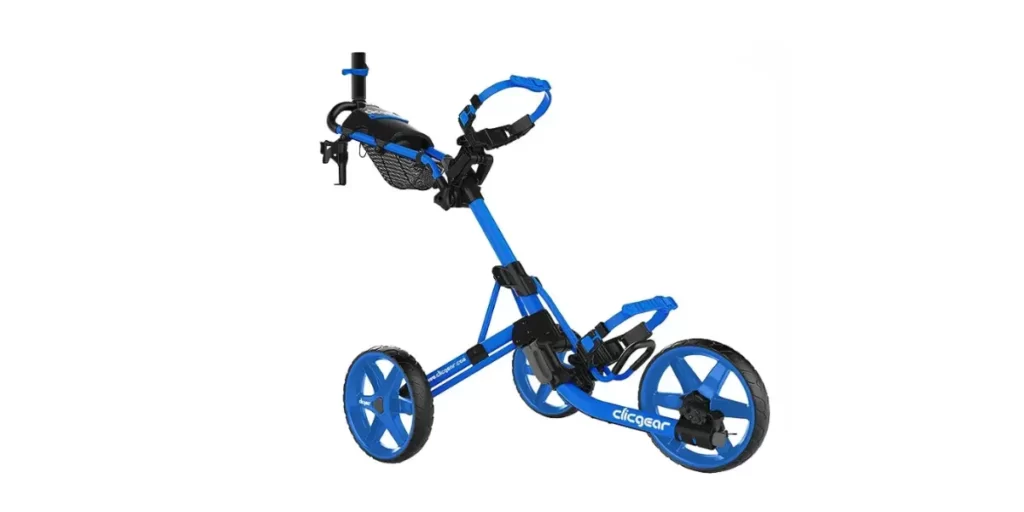 3 wheel vs 4 wheel golf push cart Clicgear model 4.0