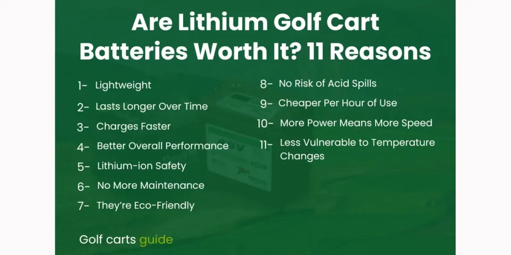 are lithium golf cart batteries worth it?