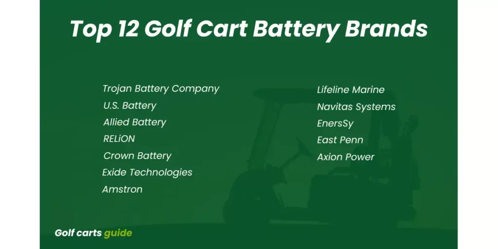 12 best golf cart battery brands