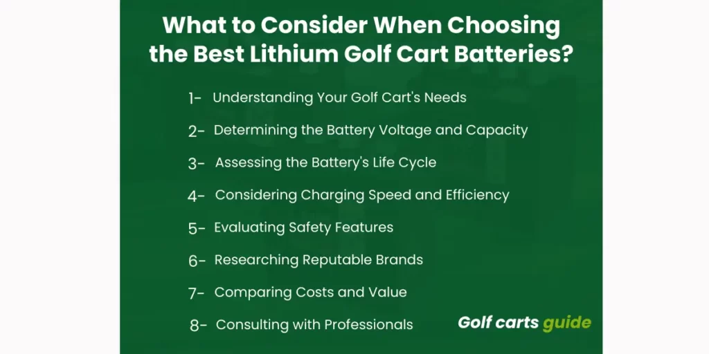 Choosing the best golf cart lithium battery