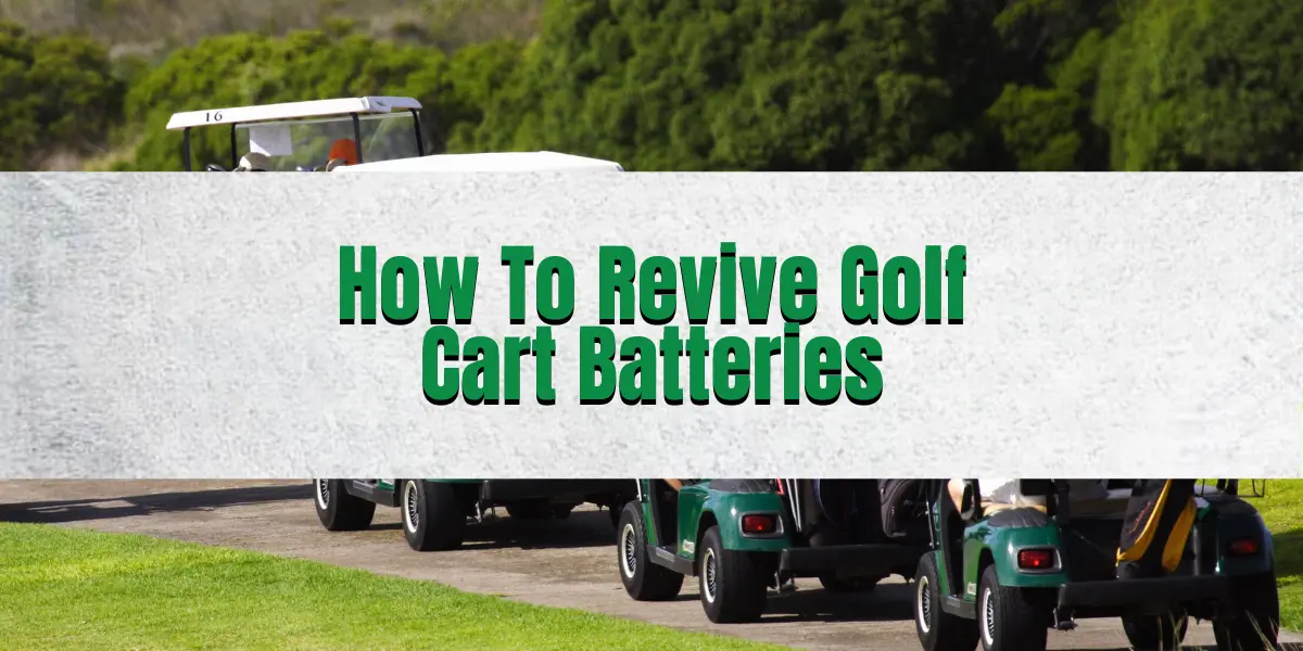 how to revive golf cart batteries